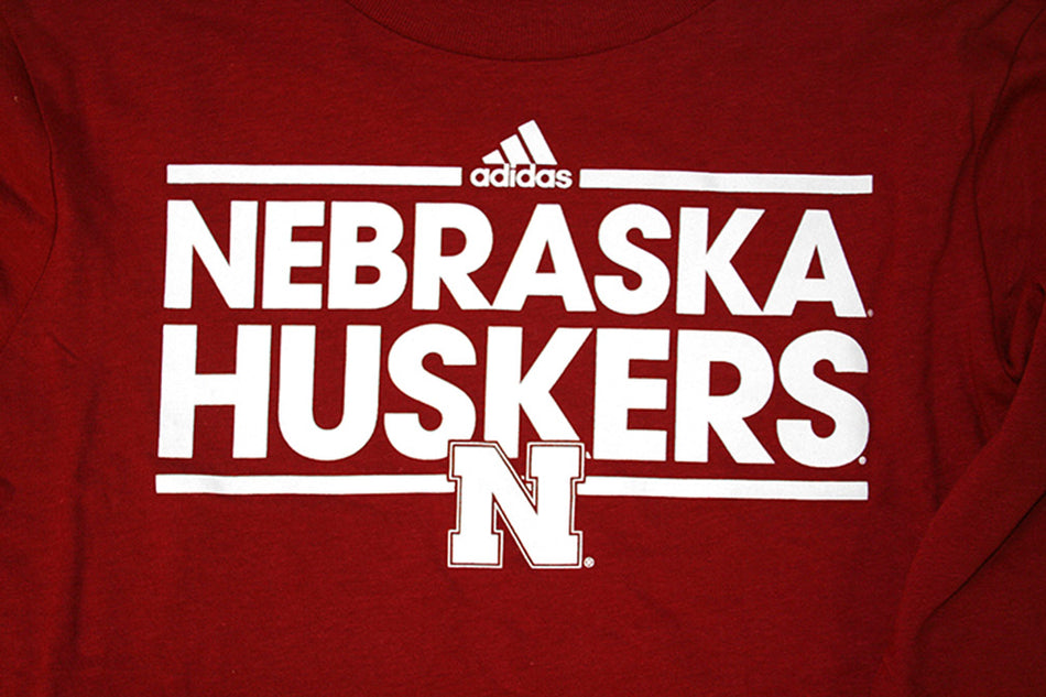 Adidas Childrens Long Sleeve Nebraska Dassler Tee