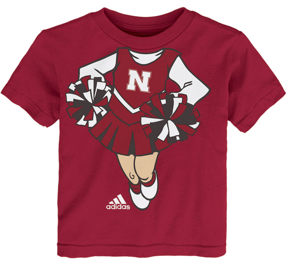 Adidas Huskers Cheerleader Tee