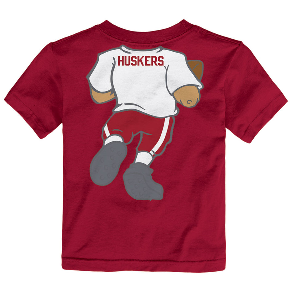 Adidas Huskers Football Player Toddler Tee