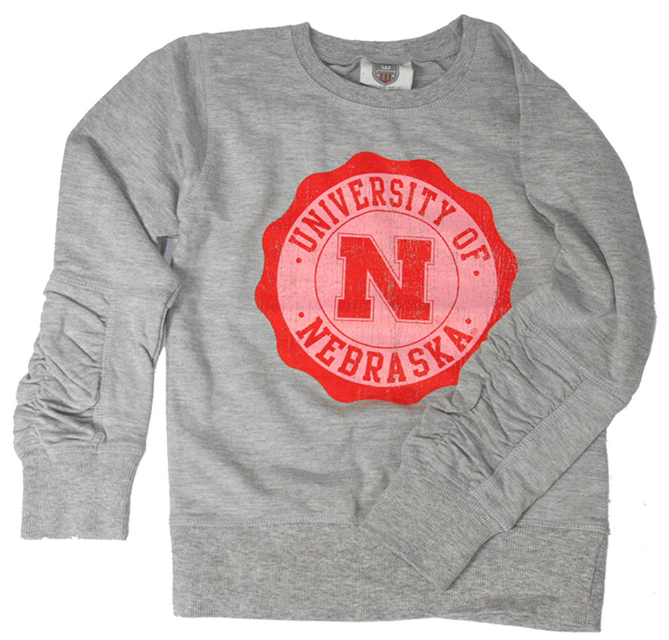 Kids University of Nebraska Crest Crew Sweatshirt