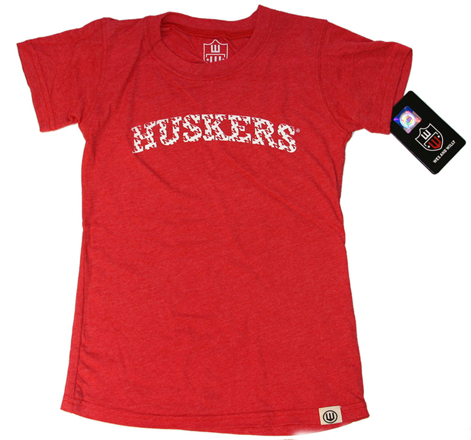 Childrens Huskers N Cap Sleeve Tee