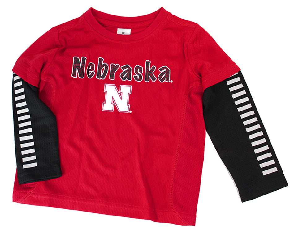Nebraska Toddler LS Colosseum Tee