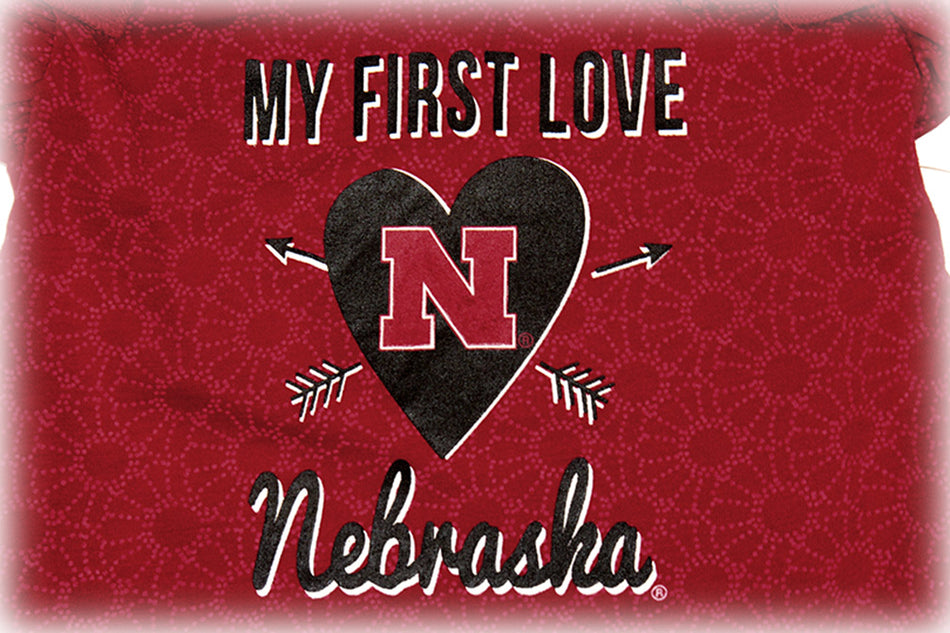 My First Love Nebraska Girls Onesie