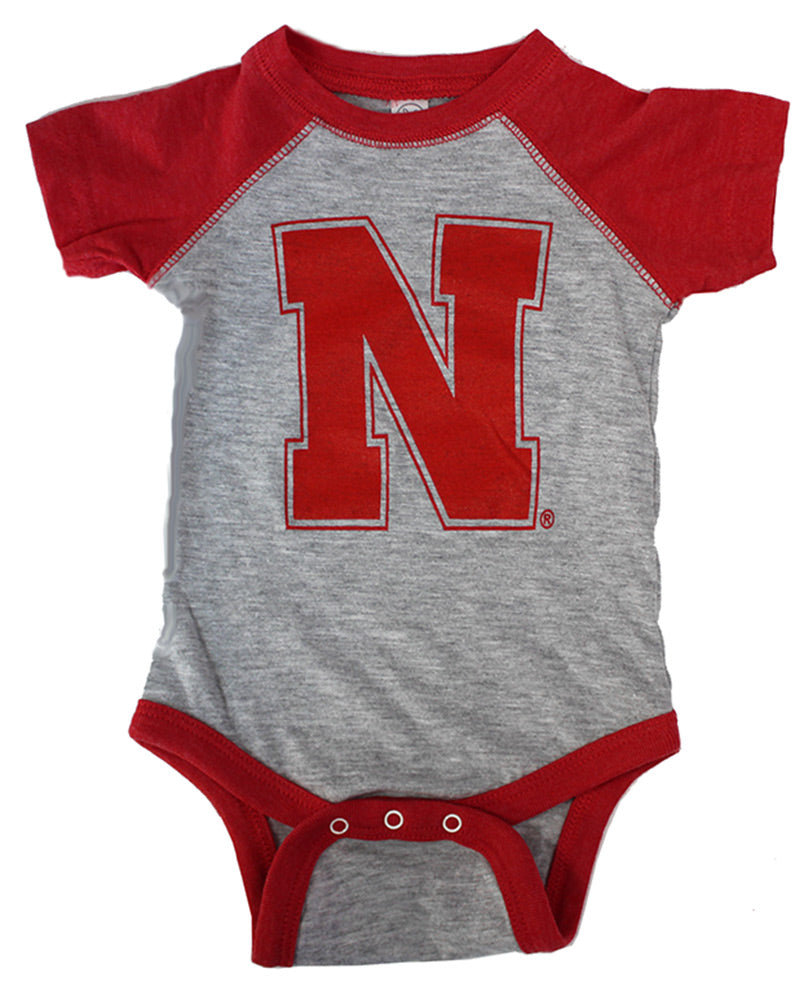 Nebraska N Raglan Onesie