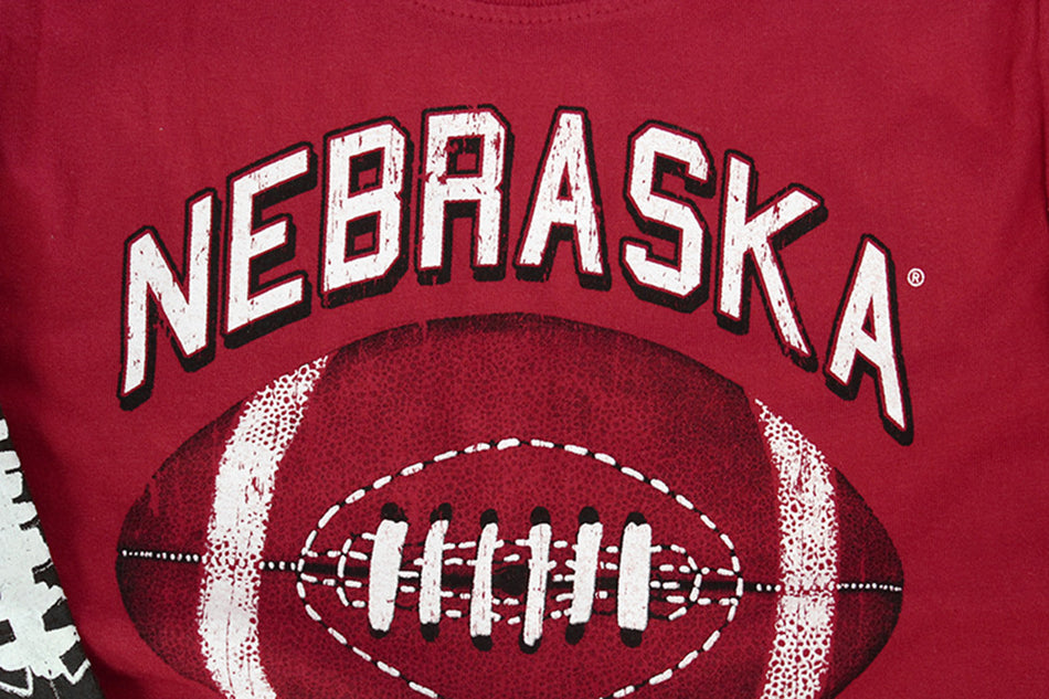 Nebraska Huskers Football Long Sleeve Tee