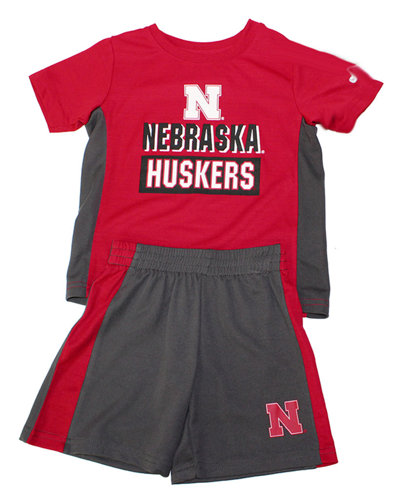 Nebraska Vault Toddler Tee and Short Set