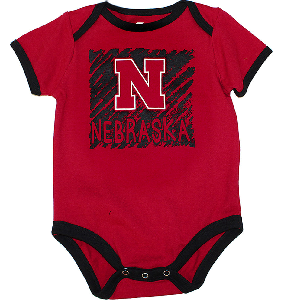 Nebraska Bib Onesie Look Set