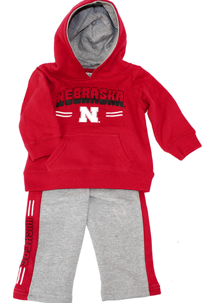 Infant Nebraska Kicker Hoodie Set