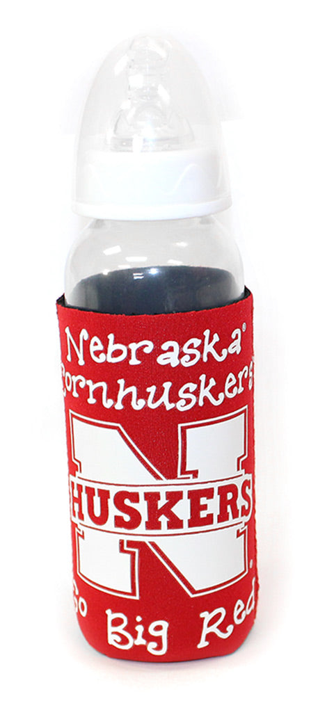 Lil Cornhusker Koozie Baby Bottle
