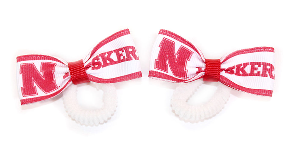 Husker Toddler Pony Tail Holders Set