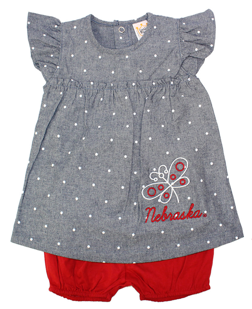 Nebraska Chambray Infant Dress Set