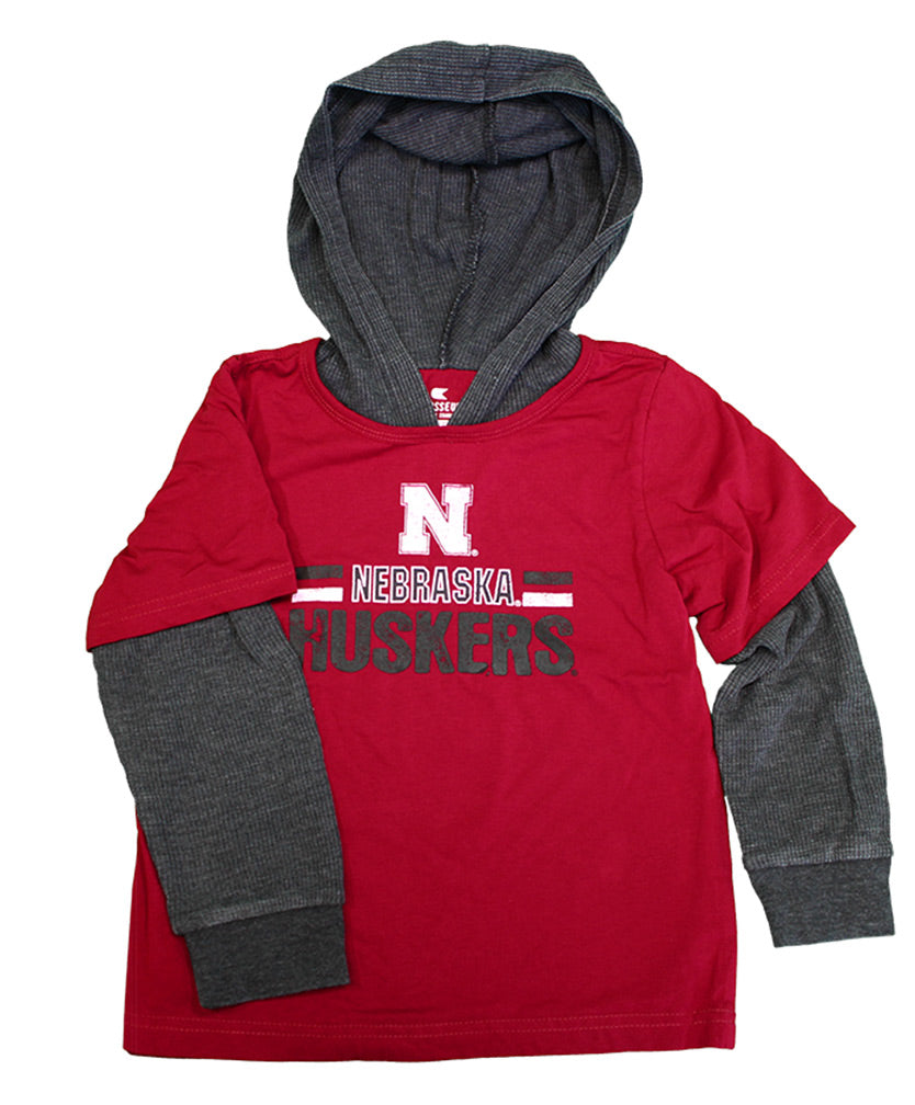 Toddler 2fer Nebraska Huskers Hooded Tee