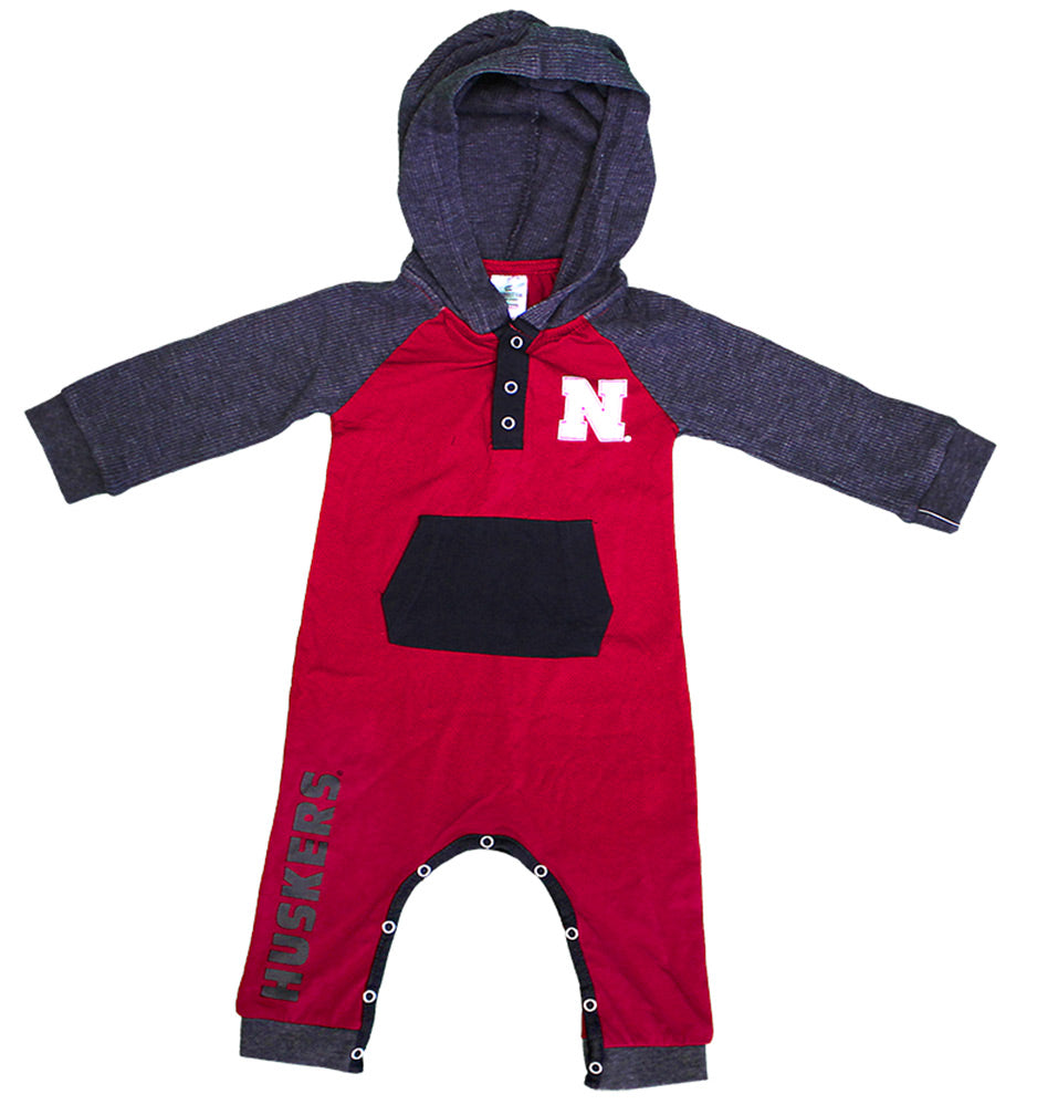 Infant Truffle Shuffle Hooded Husker Romper