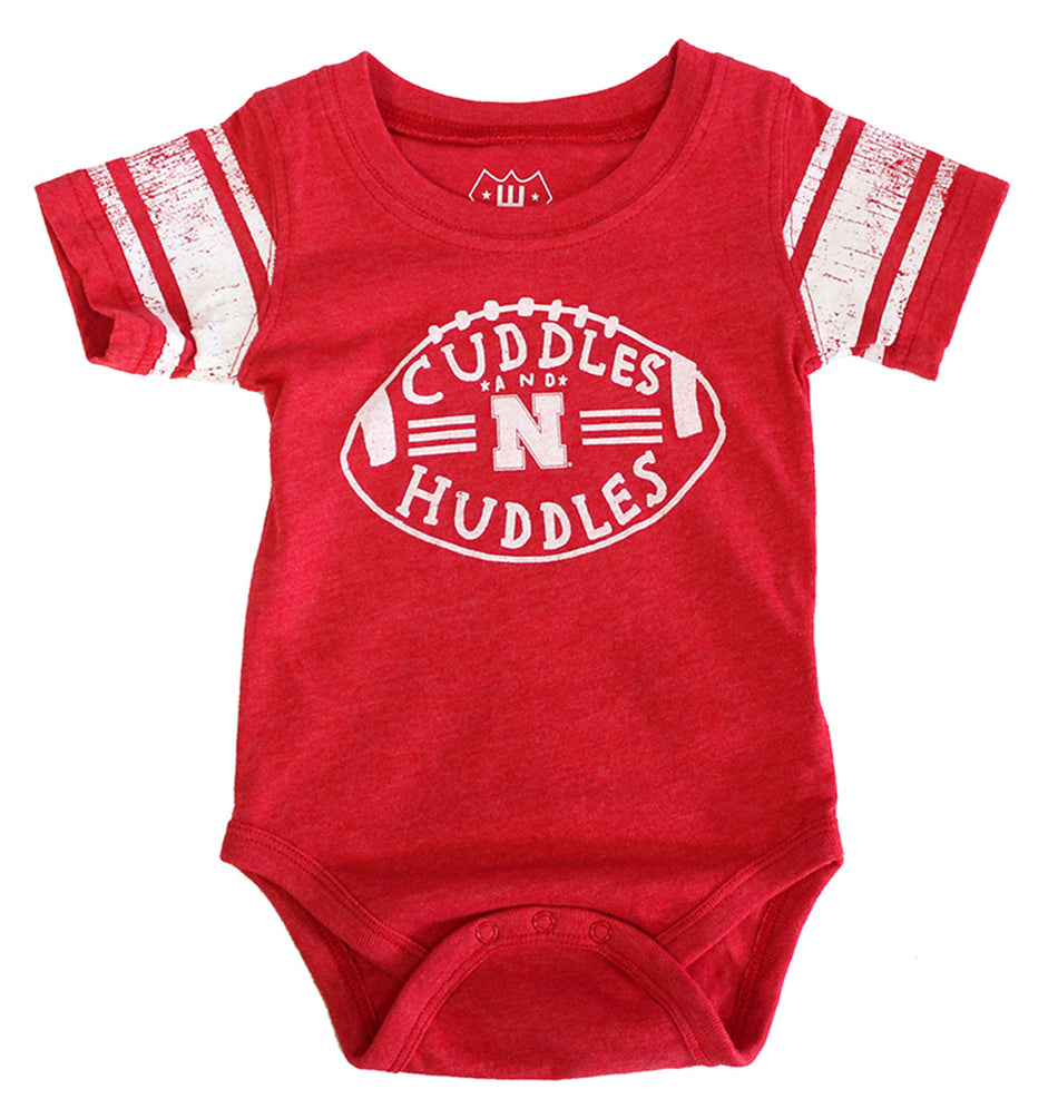 Husker Football Cuddles Huddles Onesie