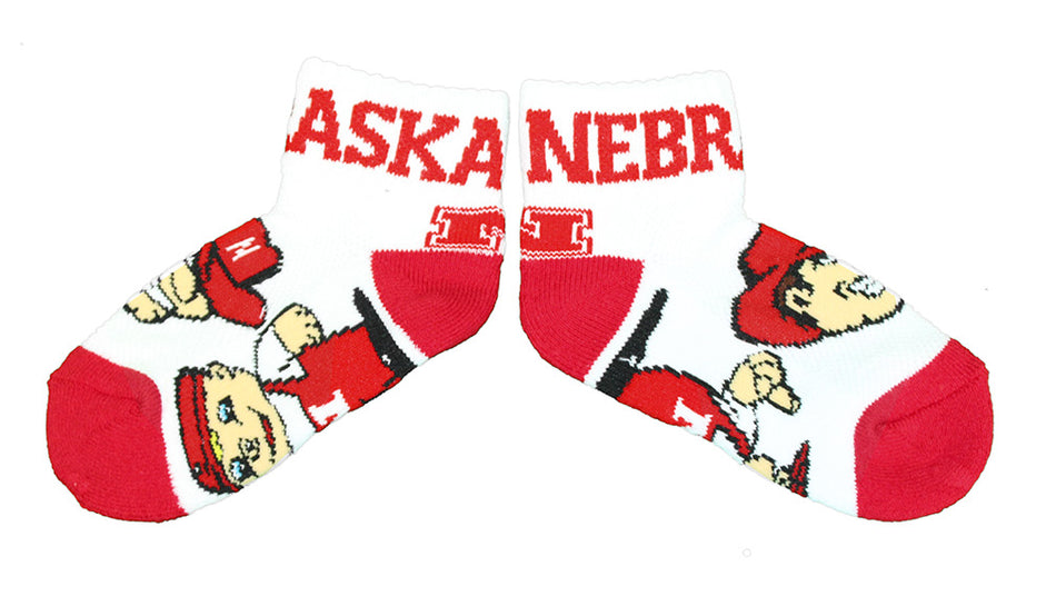 Kids Herbie Husker Lil Red Quarter Sock