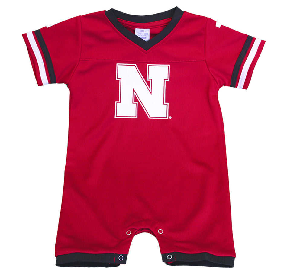Infant Boys Nebraska Football Romper