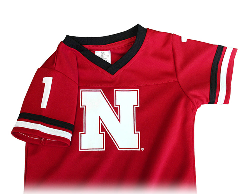 Infant Boys Nebraska Football Romper