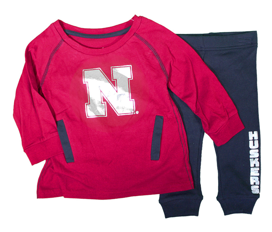 Nebraska Infant Girls LS Tunic N Leggings Set