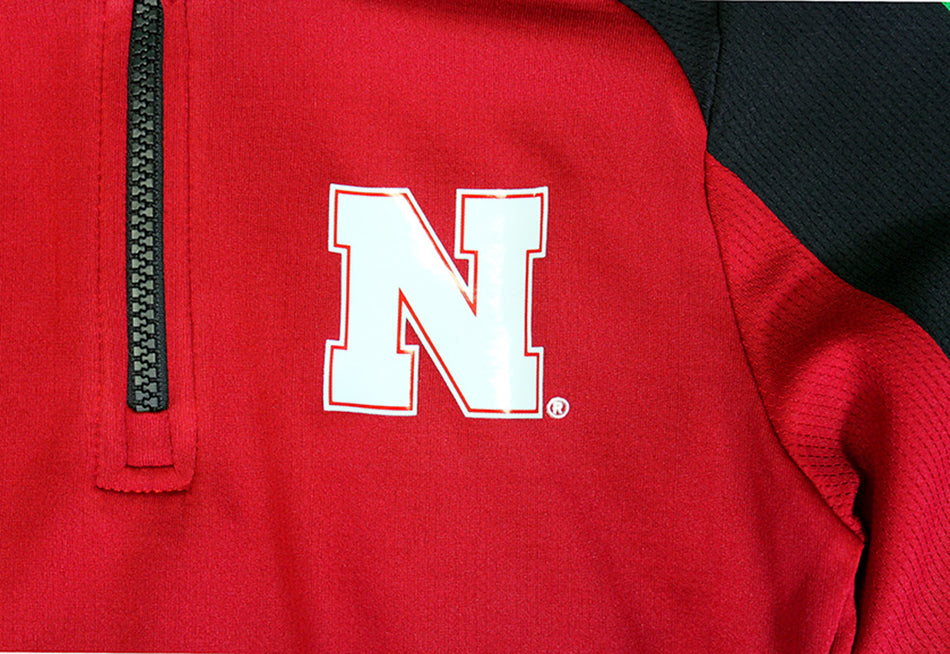 Nebraska Kids Beta Quarter Zip Performance Jacket