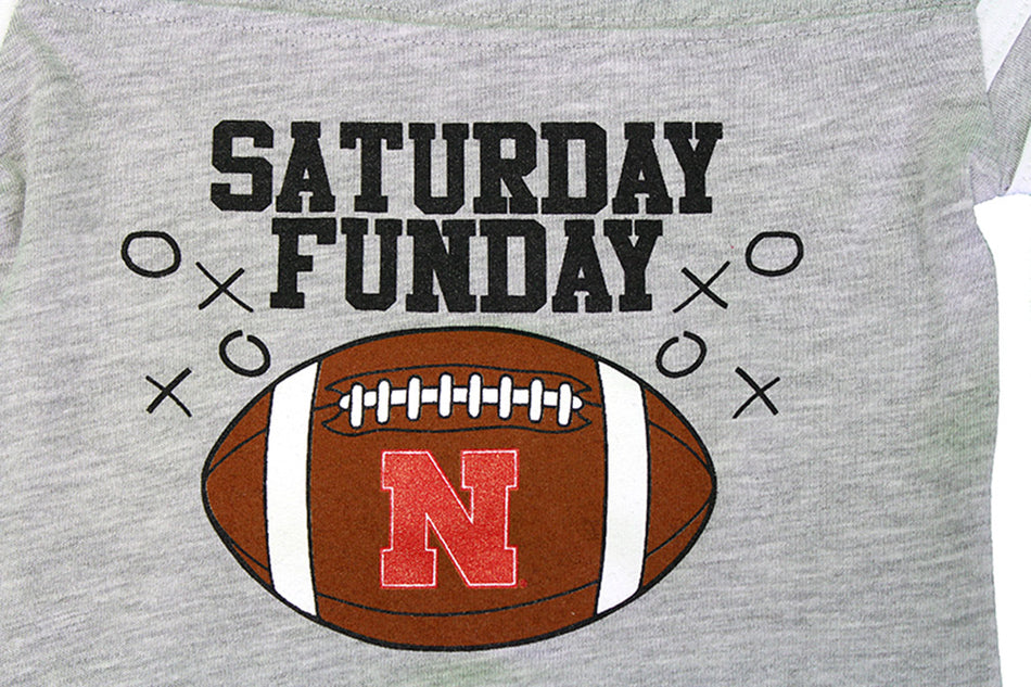 Nebraska Saturday Funday Jersey Onesie