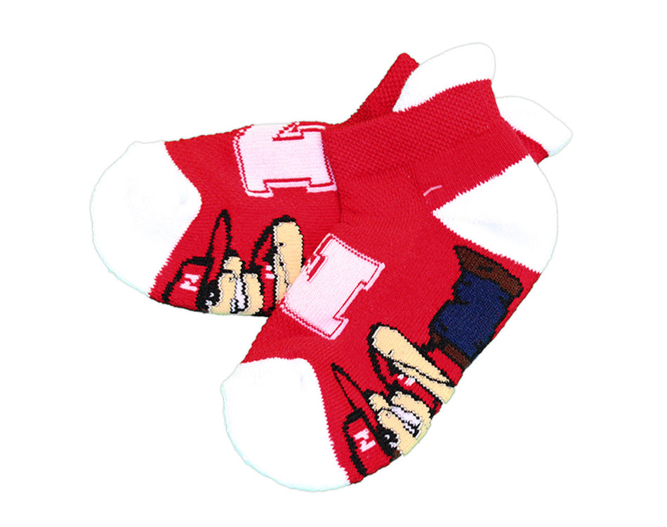 Herbie Husker Footie Socks