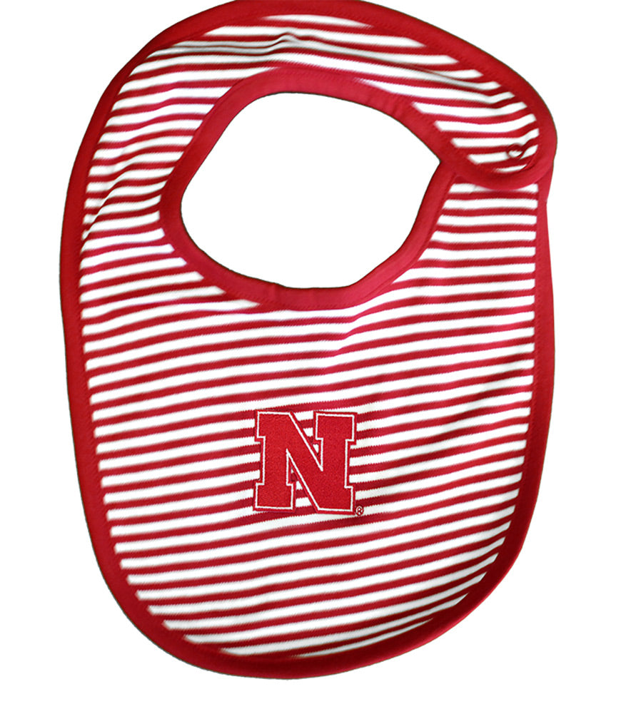 Infants Striped Knit Bib