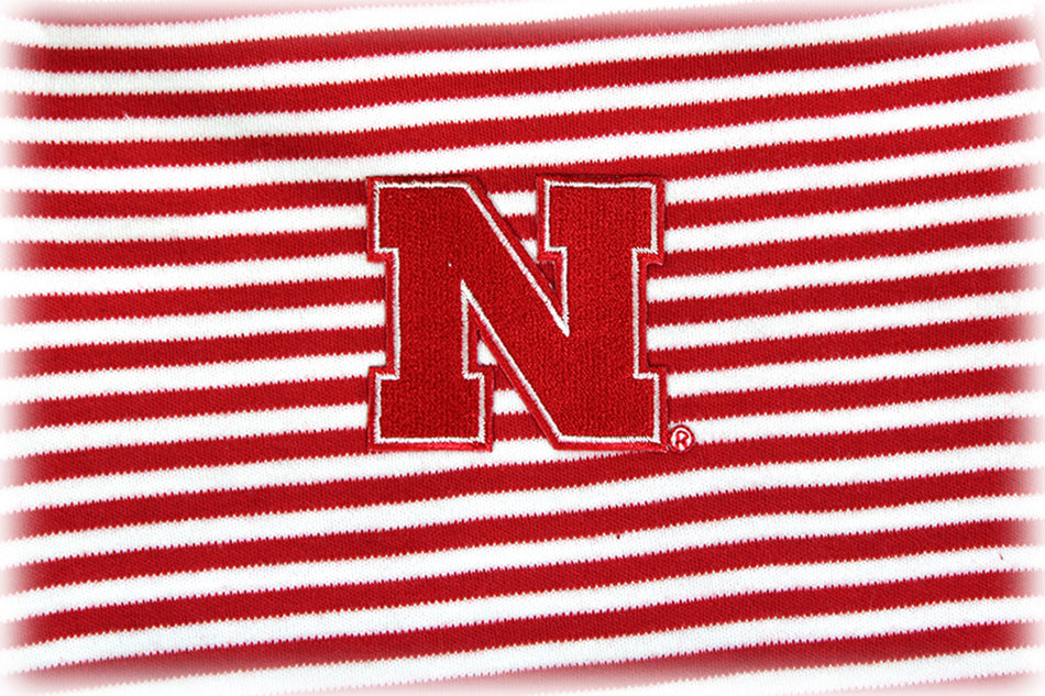 Nebraska Striped Onesie