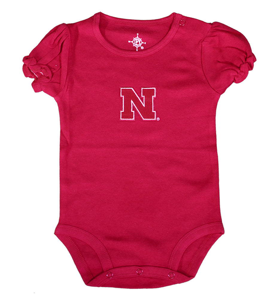 Lil Huskers Ruffle Sleeve Onesie