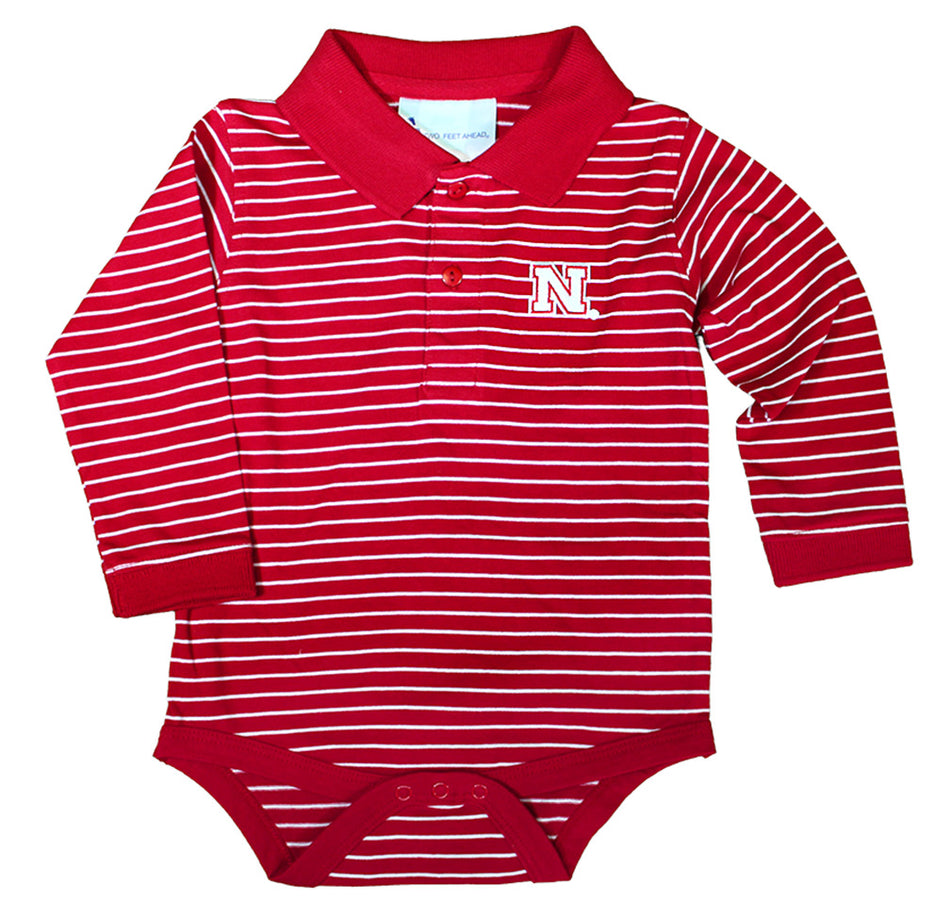 Huskers LS Jersey Golf Creeper