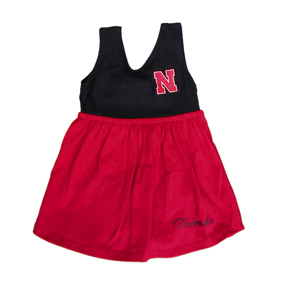 Lil Gals Nebraska Bow Dress