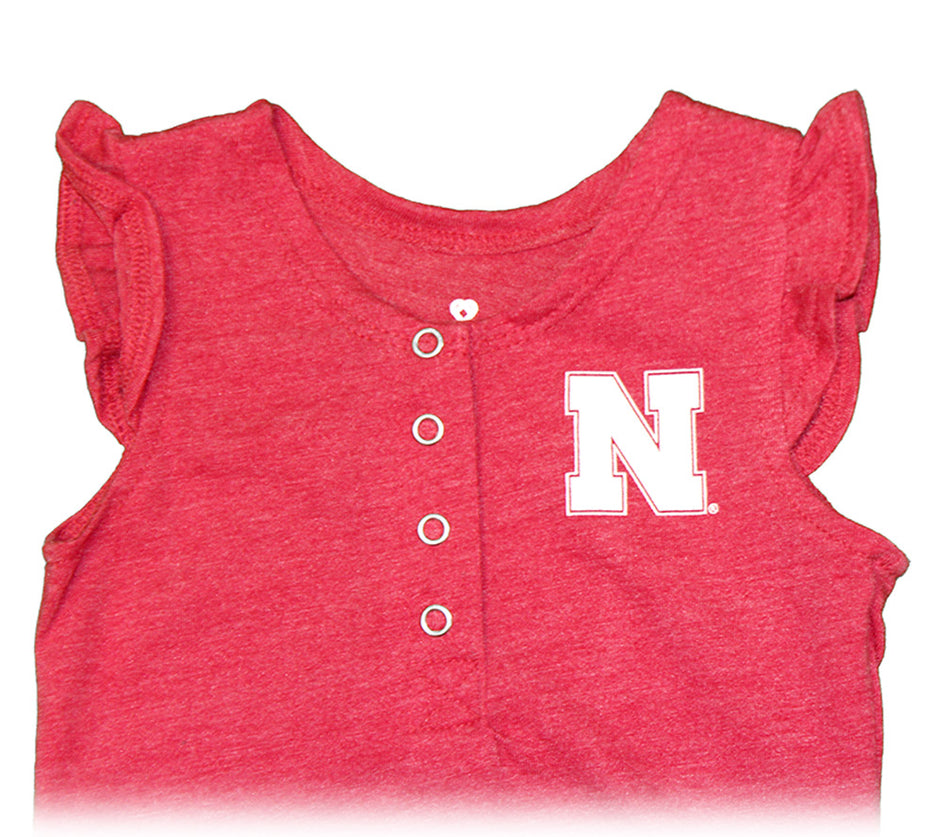 Infant Girls Husker Ruffle Onesie