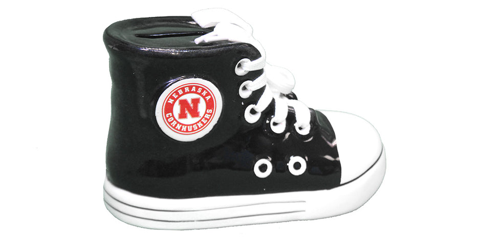 Nebraska Chuck Taylor Shoe Piggy Bank