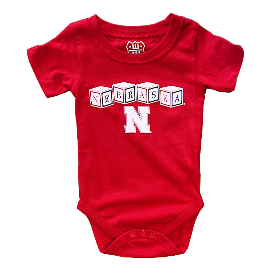 Nebraska Blocks Hopper Onesie