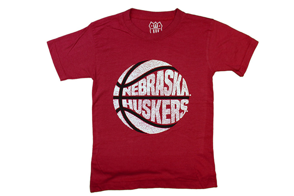 Kids Nebraska Huskers Basketball Tee