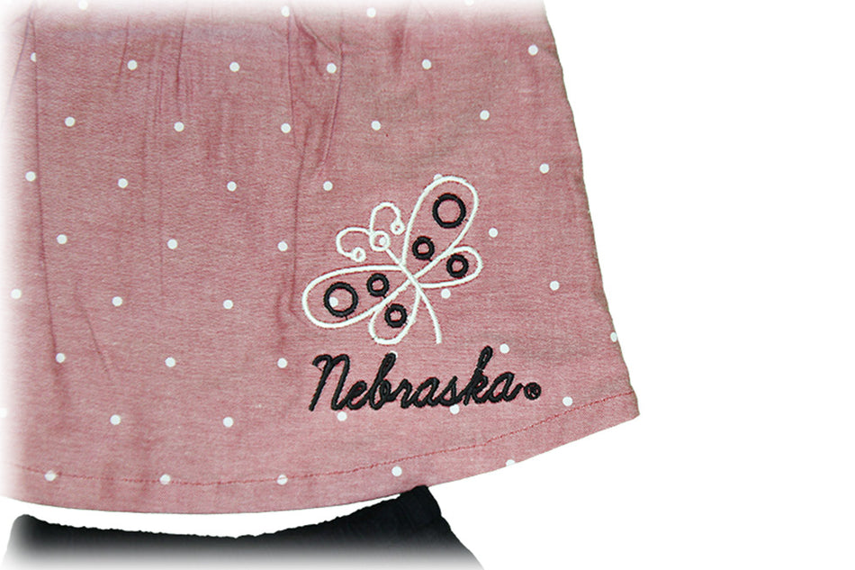 Infant Nebraska Chambray Dress Set
