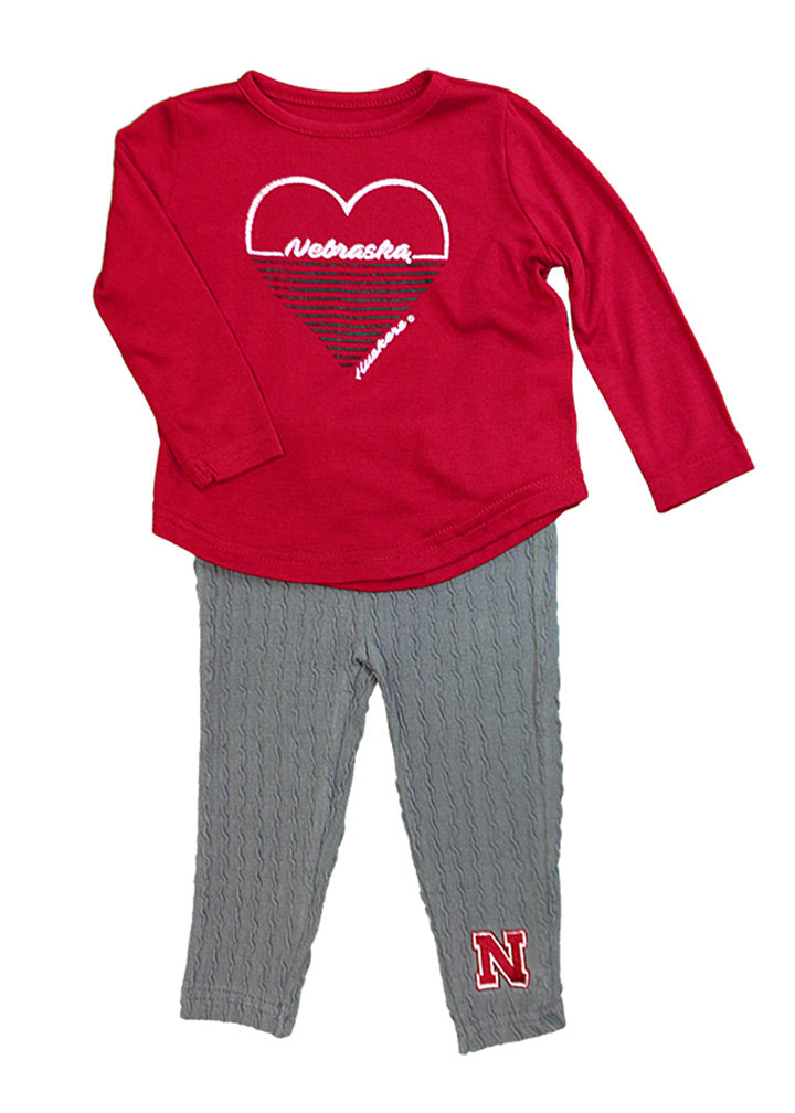 Toddler Girls Nebraska Sweetums Legging Set