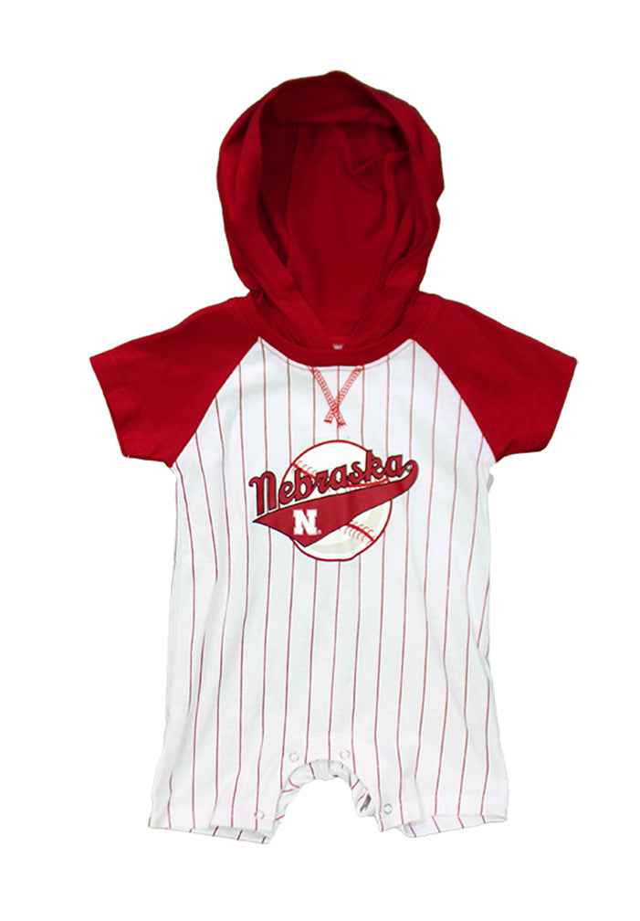 Nebraska Infant Flintstone Baseball Romper
