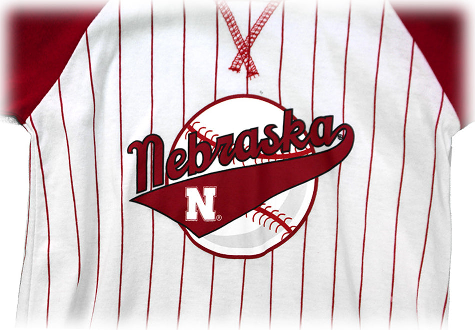 Nebraska Infant Flintstone Baseball Romper