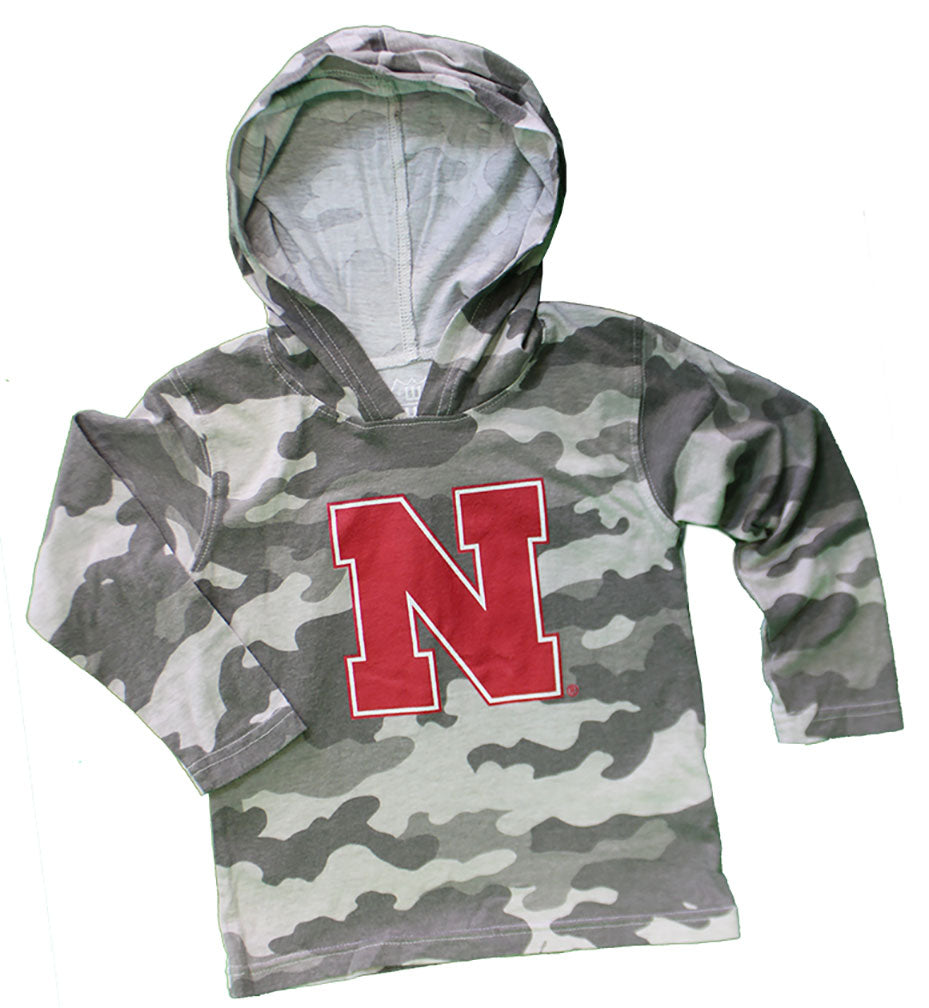 Infant Boys Nebraska N Camo Jersey Hoodie