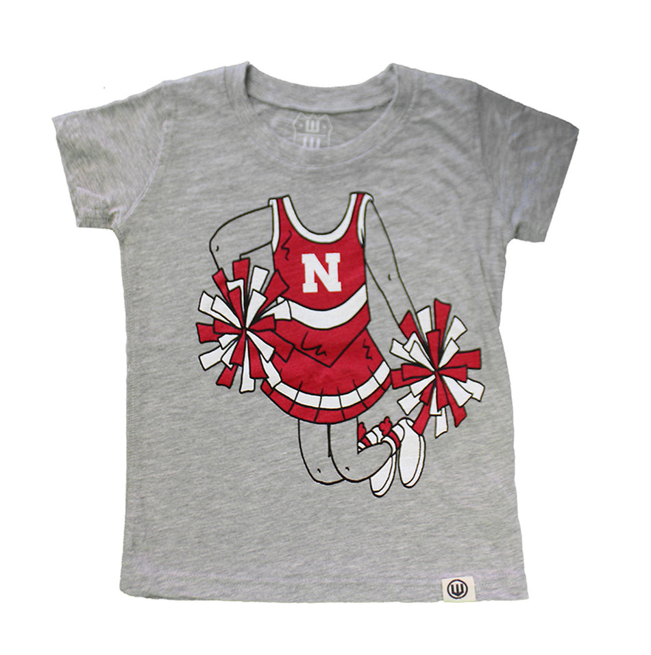 Toddler Gals Husker Cheerleader Tee