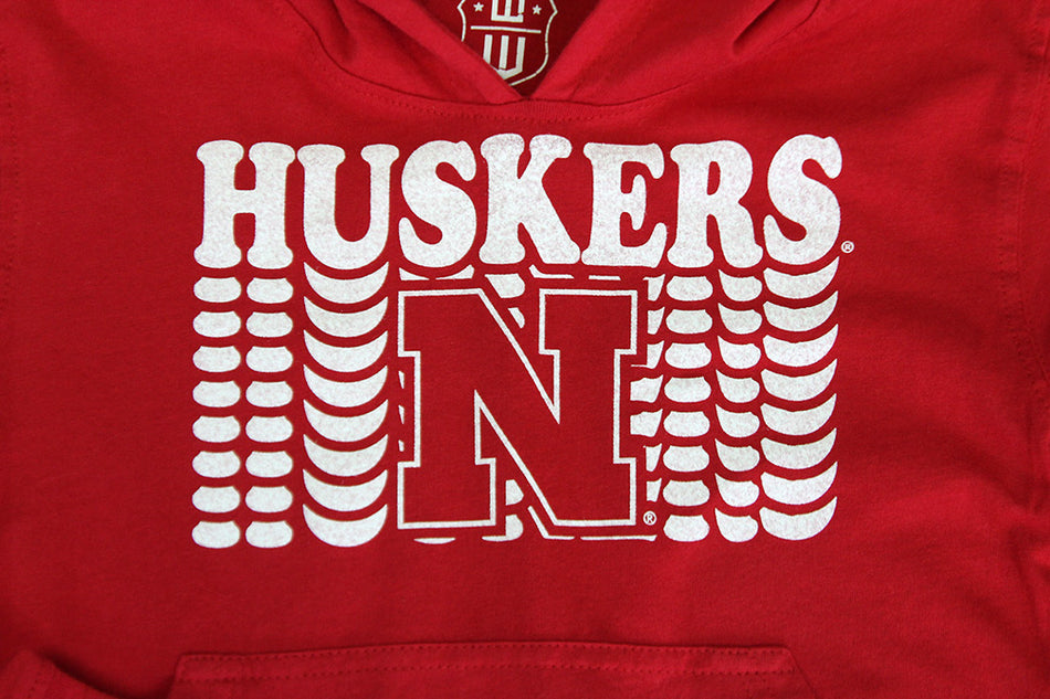 Kids Huskers Repeat LS Jersey Hoodie
