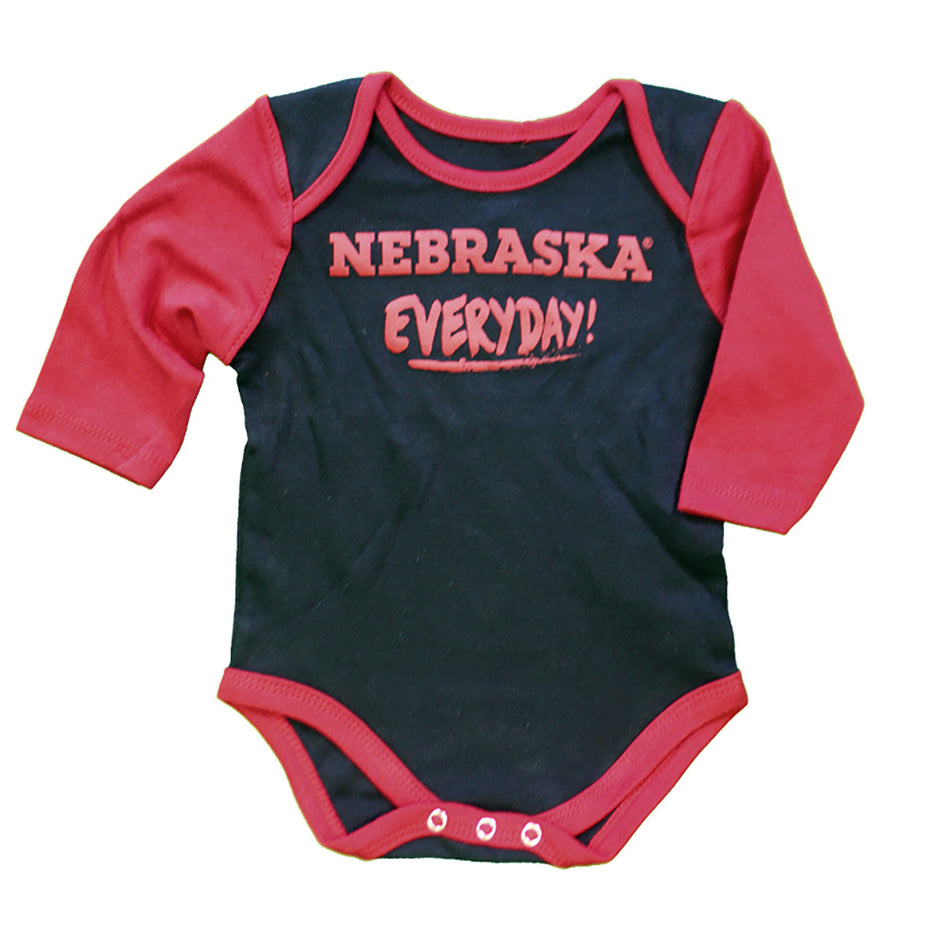 Infant Nebraska Everyday LS Onesie