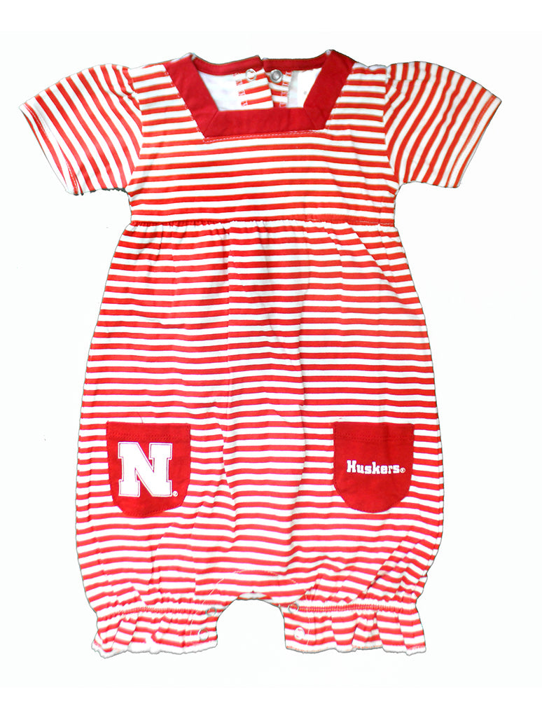 Infant Striped N Huskers Romper