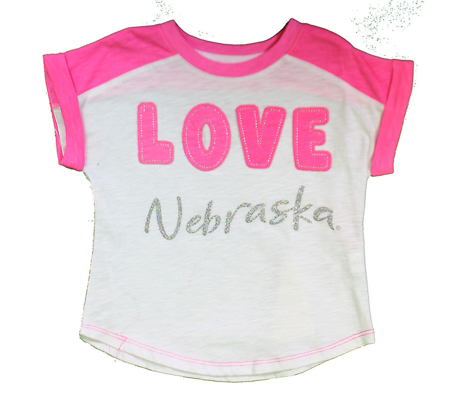 Toddler Girls Nebraska Giggles Tee