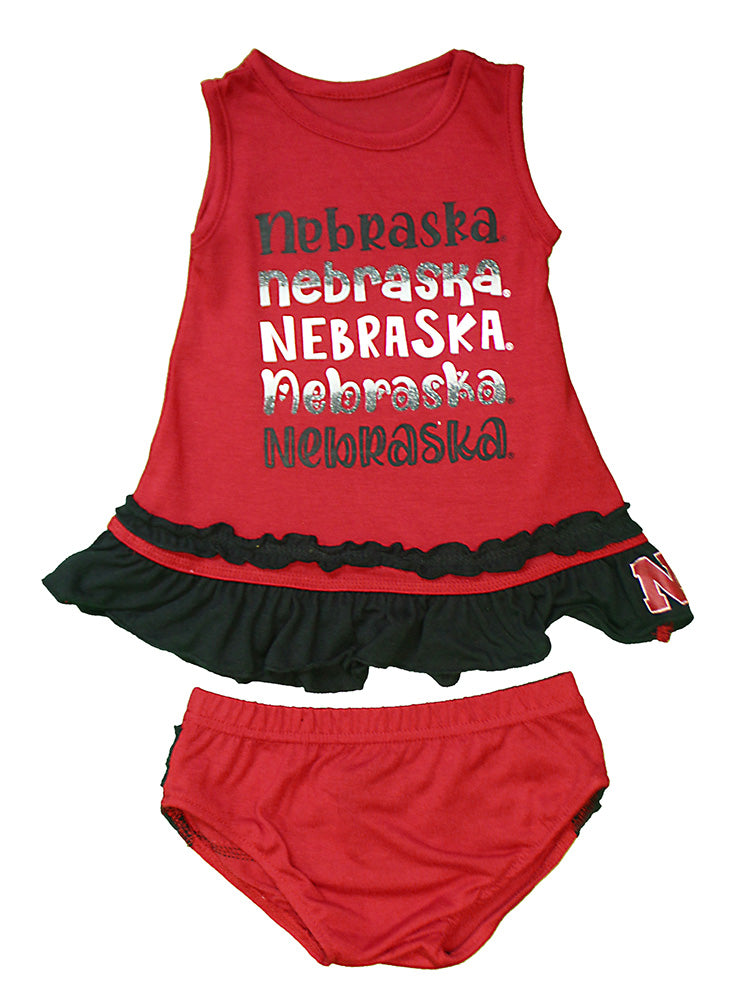 Infant Girls Nebraska Ruffles Set