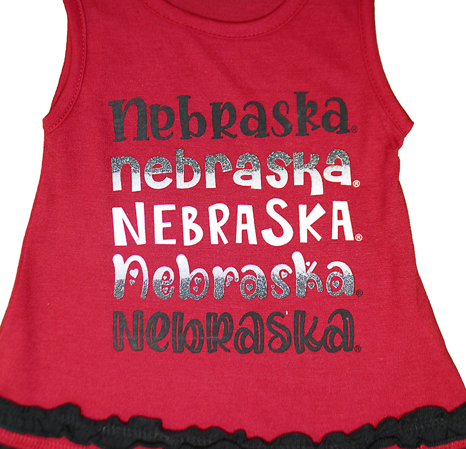 Infant Girls Nebraska Ruffles Set