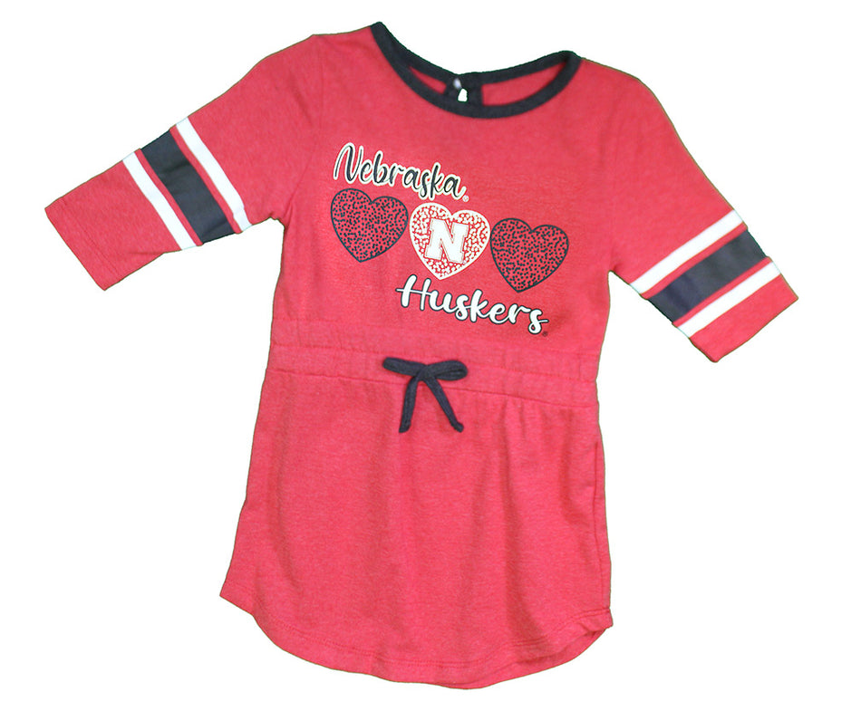 Toddler Girls Nebraska Huskers Poppins Dress