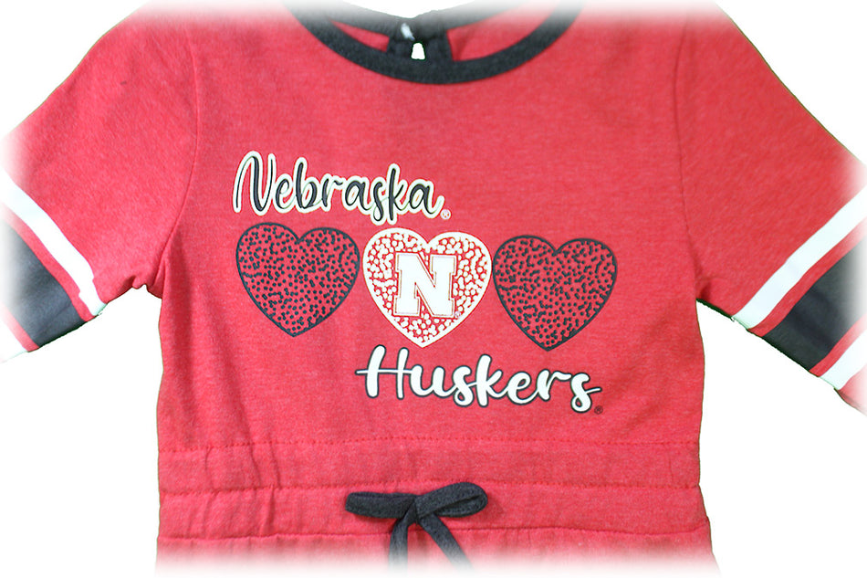 Toddler Girls Nebraska Huskers Poppins Dress