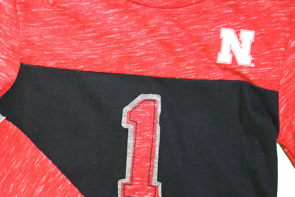 Toddler Girls Nebraska Jersey LS Tee