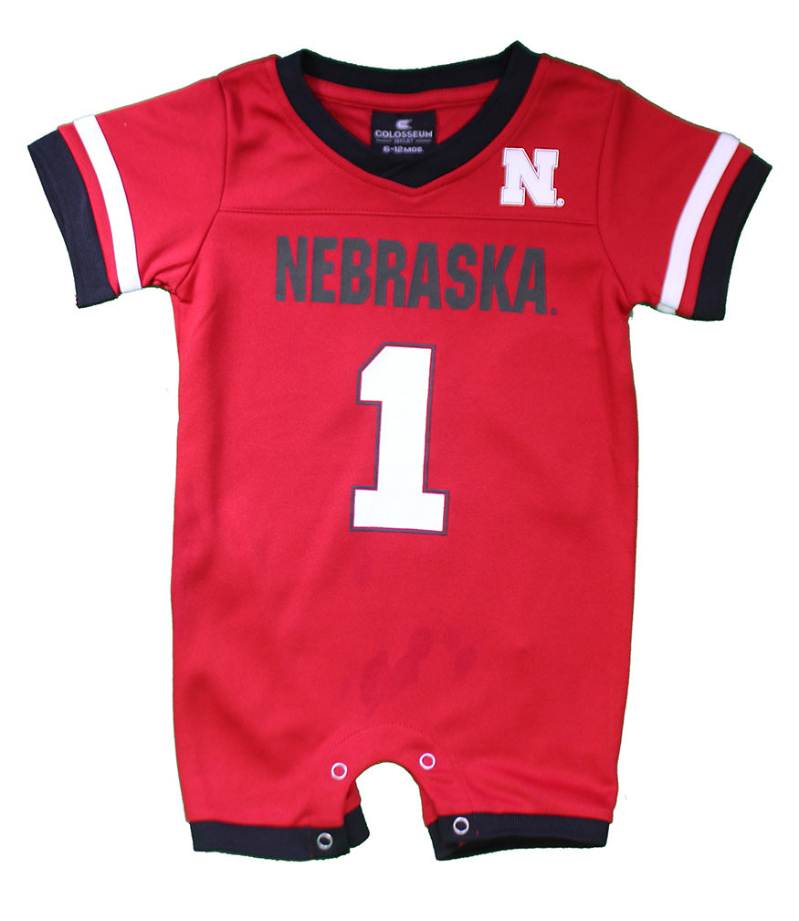 Infant Boys Nebraska Red Magical Jersey Romper Colosseum